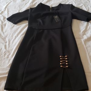 Kardashian mid sleeve and slit cocktail dress